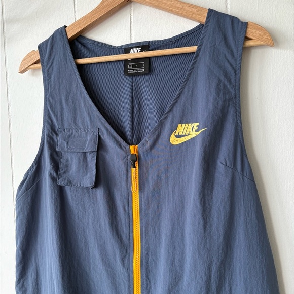 NIKE Sportswear Icon Clash Women's Romper Dusty Blue | Large - Picture 3 of 8